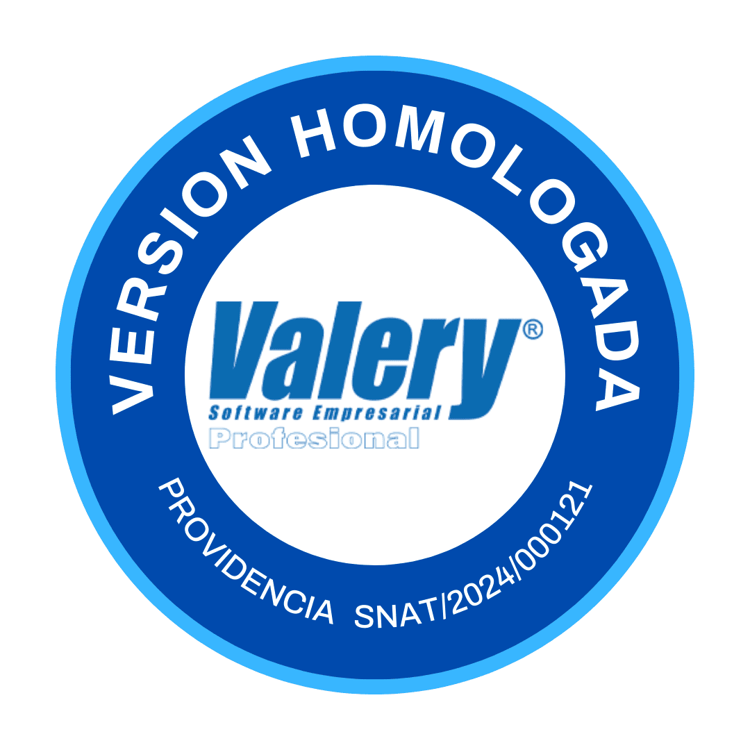 Valery® Profesional, versión homologada por el SENIAT, providencia SNAT/2024/000121